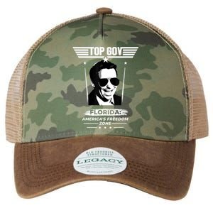 Top Gov Ron DeSantis Florida America's Freedom Zone Top Gov Legacy Tie Dye Trucker Hat