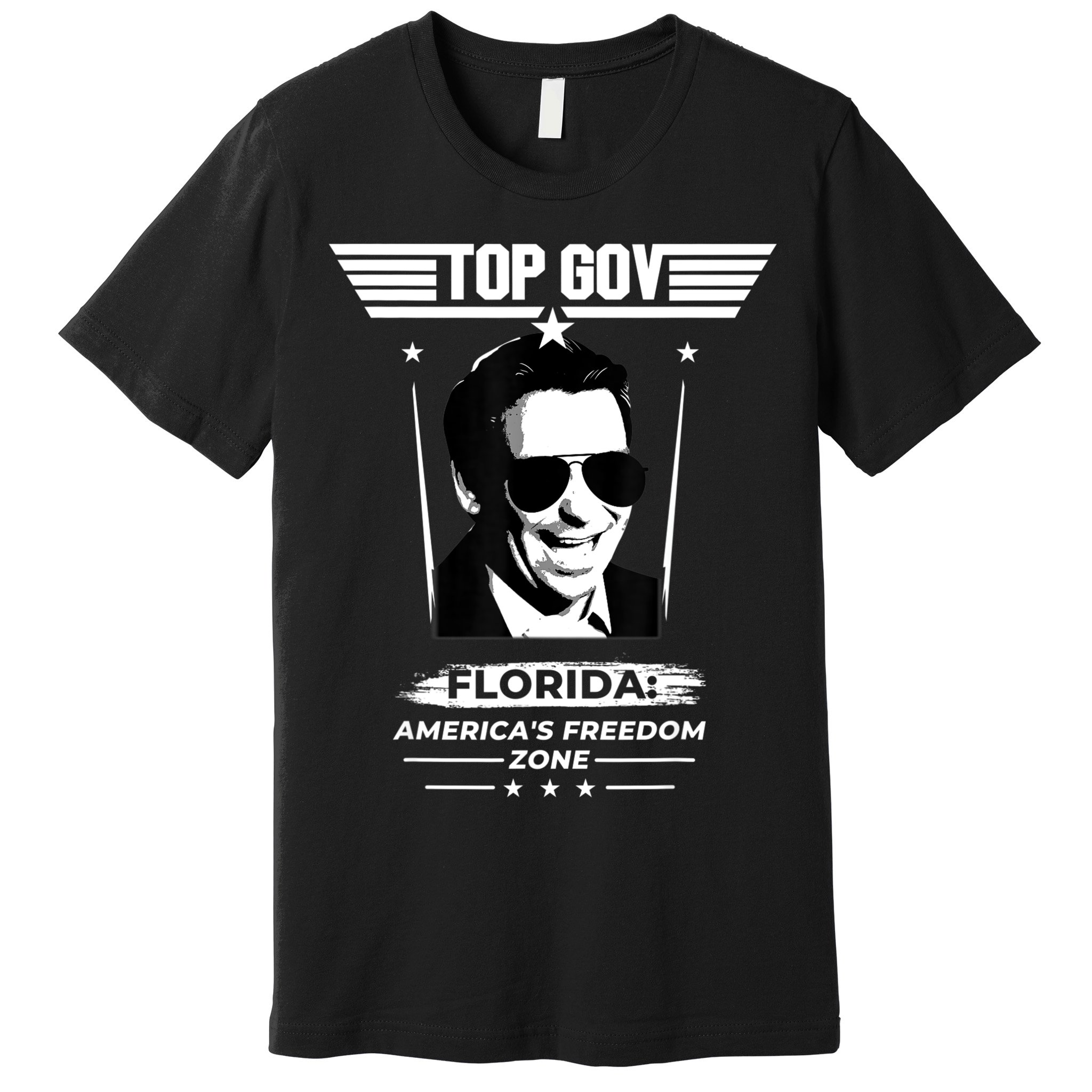 Top Gov Ron DeSantis Florida America's Freedom Zone Top Gov Premium T-Shirt