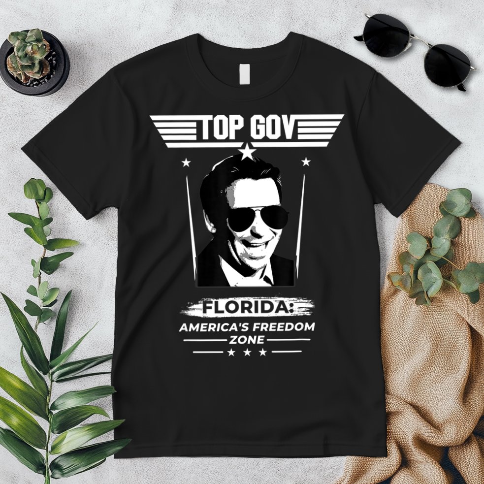 Top Gov Ron DeSantis Florida America's Freedom Zone Top Gov Premium T-Shirt