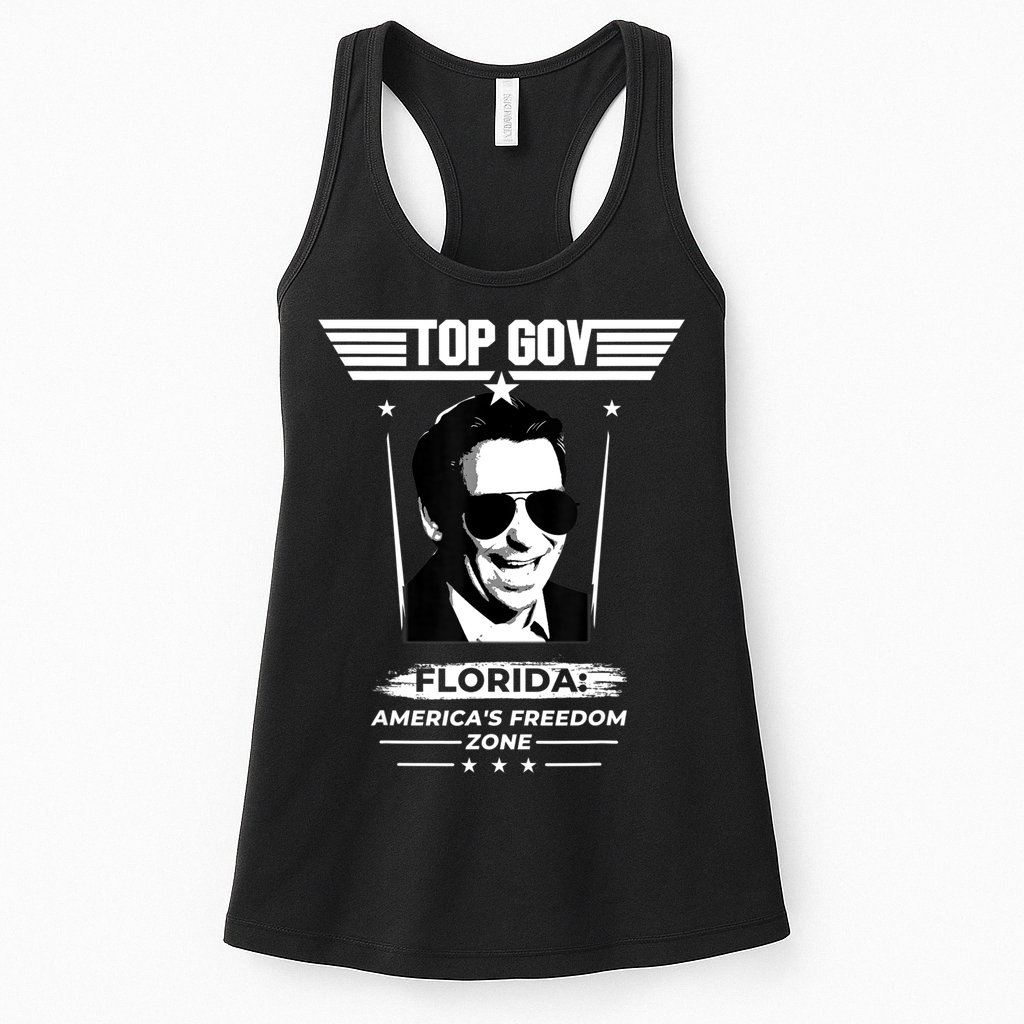 Top Gov Ron DeSantis Florida America's Freedom Zone Top Gov Womens Tank Top