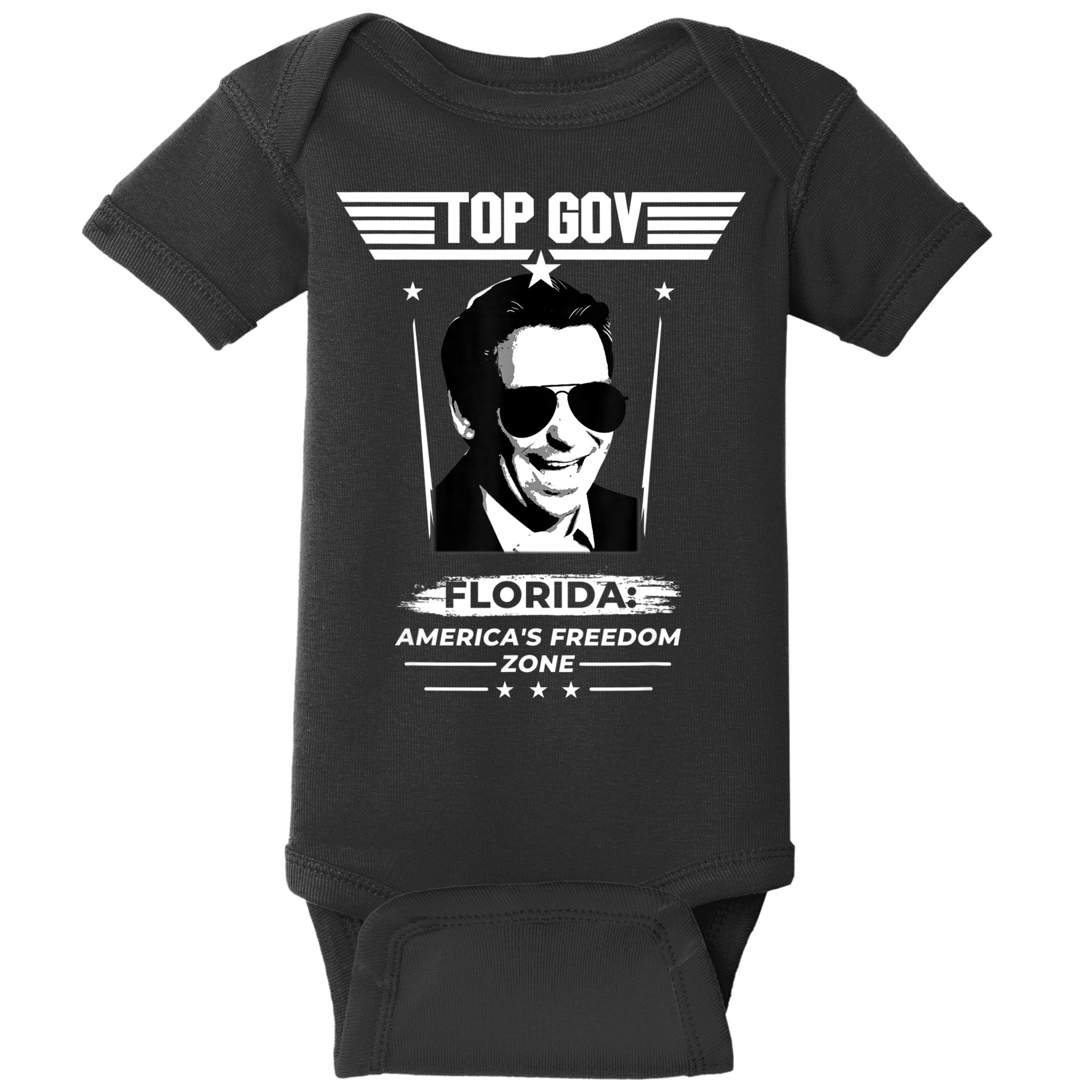 Top Gov Ron DeSantis Florida America's Freedom Zone Top Gov Baby Bodysuit
