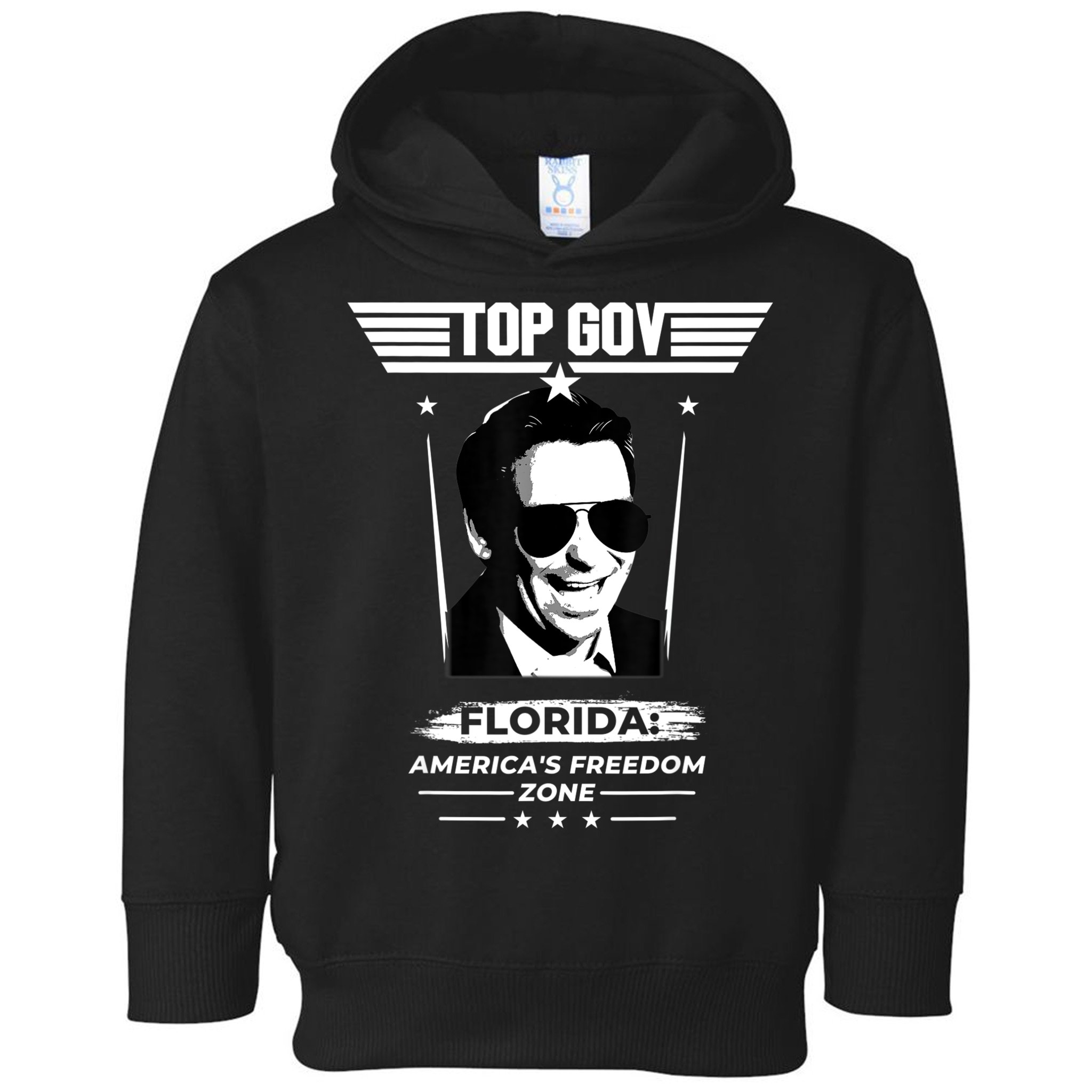 Top Gov Ron DeSantis Florida America's Freedom Zone Top Gov Toddler Hoodie