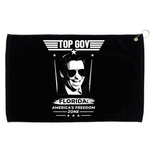 Top Gov Ron DeSantis Florida America's Freedom Zone Top Gov Grommeted Golf Towel