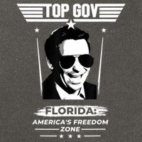 Top Gov Ron DeSantis Florida America's Freedom Zone Top Gov Cotton Canvas Backpack