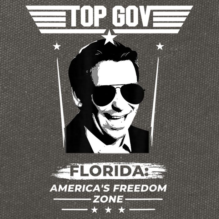 Top Gov Ron DeSantis Florida America's Freedom Zone Top Gov Cotton Canvas Backpack