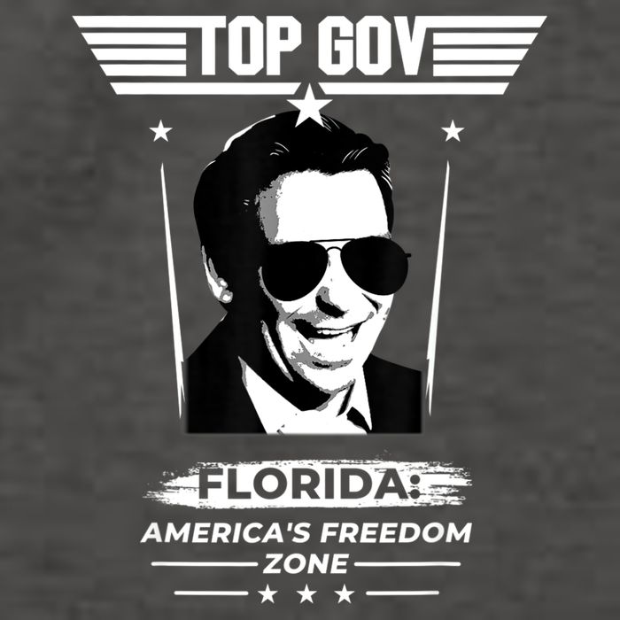 Top Gov Ron DeSantis Florida America's Freedom Zone Top Gov Vector Backpack