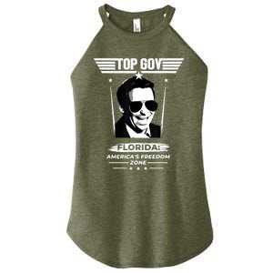 Top Gov Ron DeSantis Florida America's Freedom Zone Top Gov Women's Perfect Tri Rocker Tank