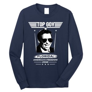 Top Gov Ron DeSantis Florida America's Freedom Zone Top Gov Long Sleeve Shirt