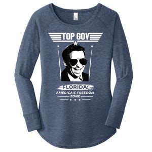 Top Gov Ron DeSantis Florida America's Freedom Zone Top Gov Women's Perfect Tri Tunic Long Sleeve Shirt