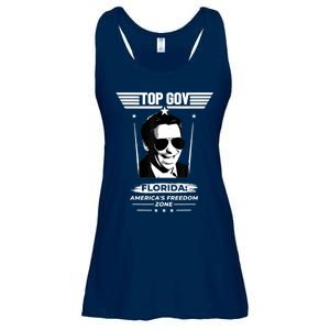 Top Gov Ron DeSantis Florida America's Freedom Zone Top Gov Ladies Essential Flowy Tank