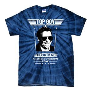 Top Gov Ron DeSantis Florida America's Freedom Zone Top Gov Tie-Dye T-Shirt