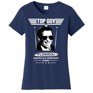 Top Gov Ron DeSantis Florida America's Freedom Zone Top Gov Women's T-Shirt