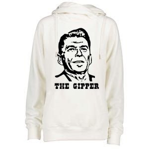 The Gipper Reagan Womens Funnel Neck Pullover Hood