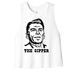 The Gipper Reagan Women's Racerback Cropped Tank