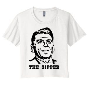 The Gipper Reagan Women's Crop Top Tee