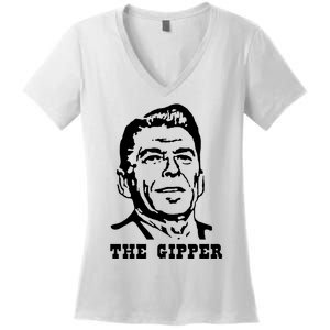 The Gipper Reagan Women's V-Neck T-Shirt