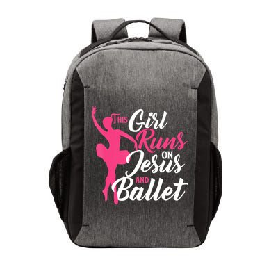 This Girl Runs On Jesus And Ballet Barre Ballerina Chassã© Vector Backpack