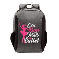 This Girl Runs On Jesus And Ballet Barre Ballerina Chassã© Vector Backpack