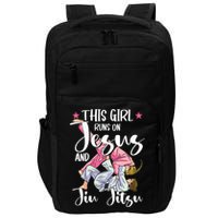 This Girl Runs On Jesus And Jiu Jitsu Impact Tech Backpack