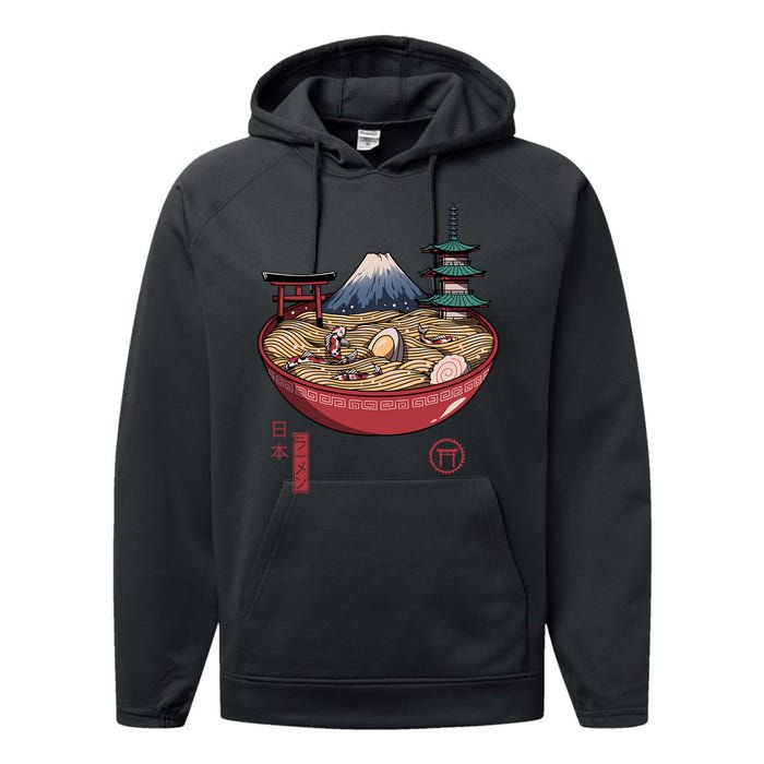 The Great Ramen Wave Performance Fleece Hoodie