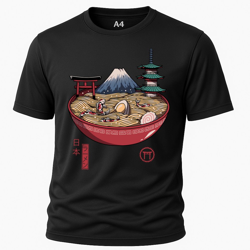 The Great Ramen Wave Cooling Performance Crew T-Shirt