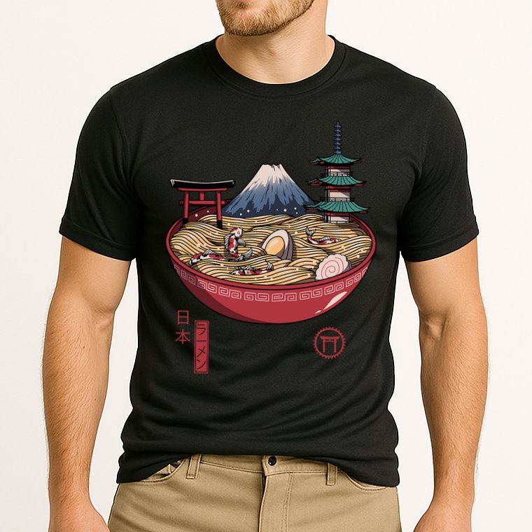 The Great Ramen Wave Cooling Performance Crew T-Shirt