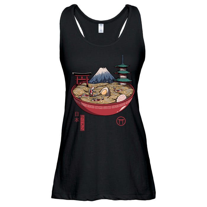 The Great Ramen Wave Ladies Essential Flowy Tank