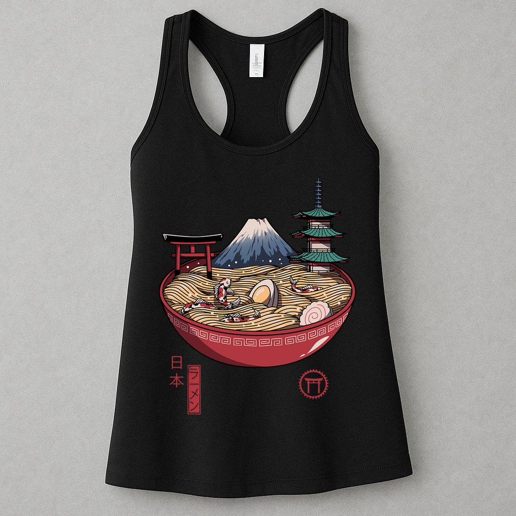 The Great Ramen Wave Womens Tank Top