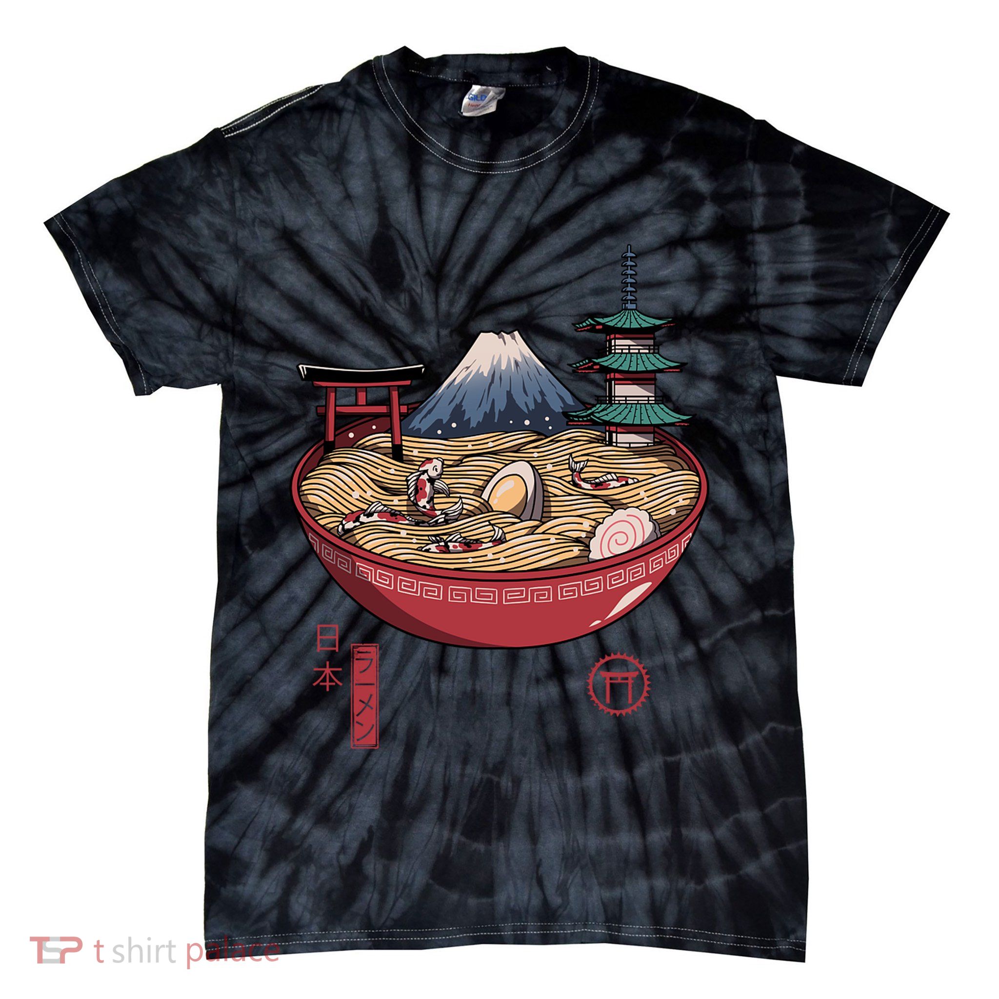 The Great Ramen Wave Tie-Dye T-Shirt
