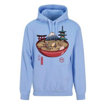 The Great Ramen Wave Unisex Surf Hoodie