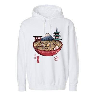 The Great Ramen Wave Garment-Dyed Fleece Hoodie