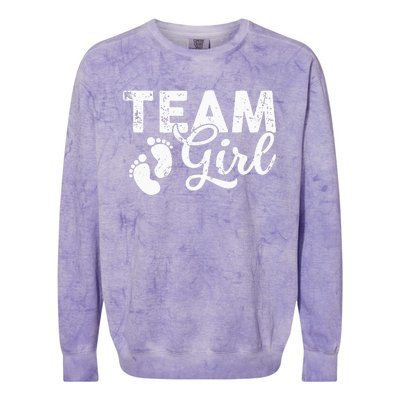 Team Gender Reveal Party Team Pink Baby Announcement Colorblast Crewneck Sweatshirt