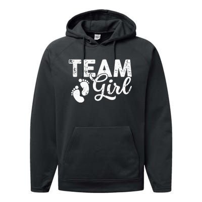 Team Gender Reveal Party Team Pink Baby Announcement Performance Fleece Hoodie