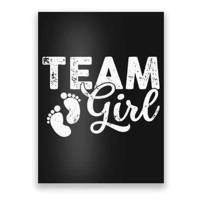 Team Gender Reveal Party Team Pink Baby Announcement Poster