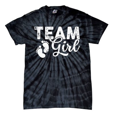 Team Gender Reveal Party Team Pink Baby Announcement Tie-Dye T-Shirt