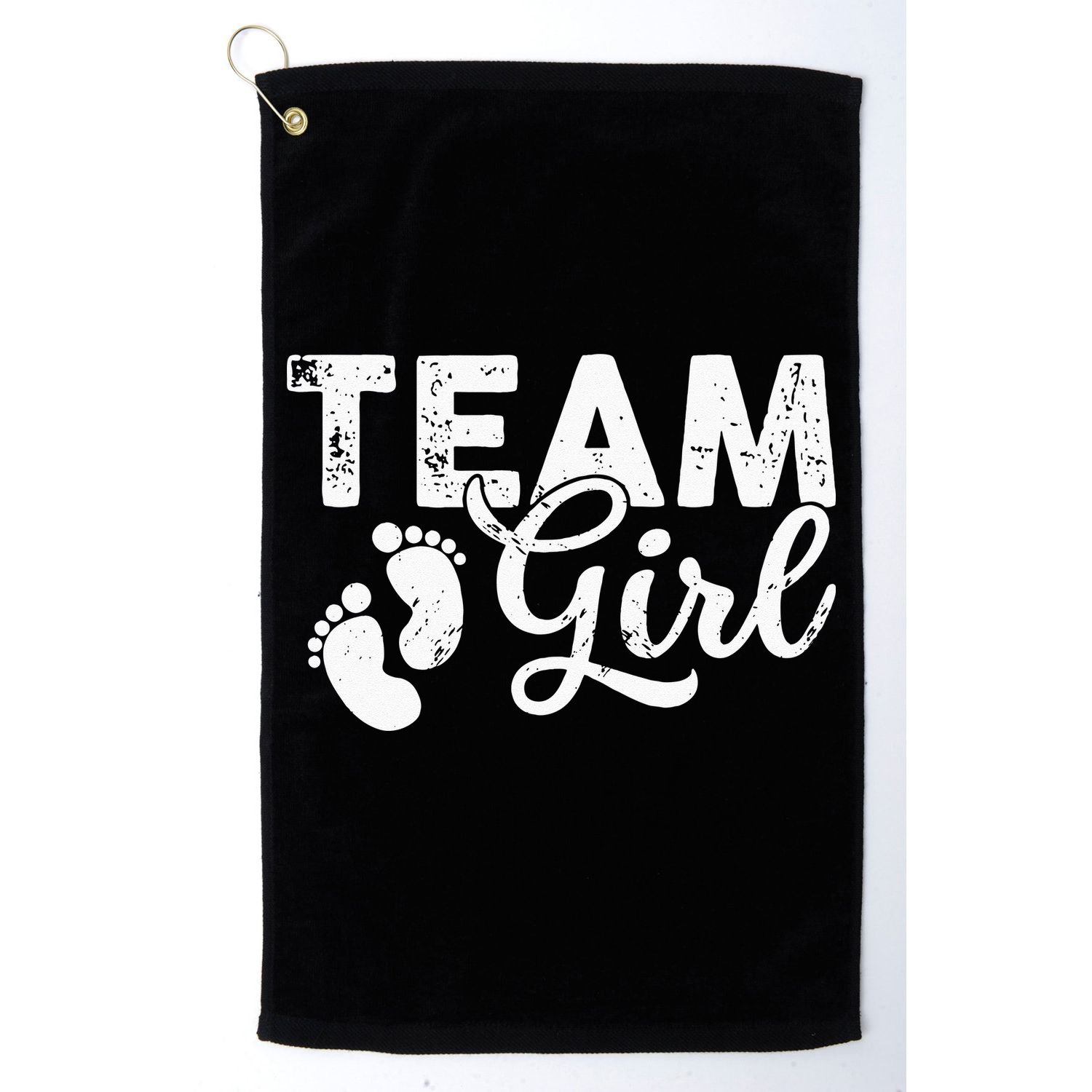 Team Gender Reveal Party Team Pink Baby Announcement Golf Towel