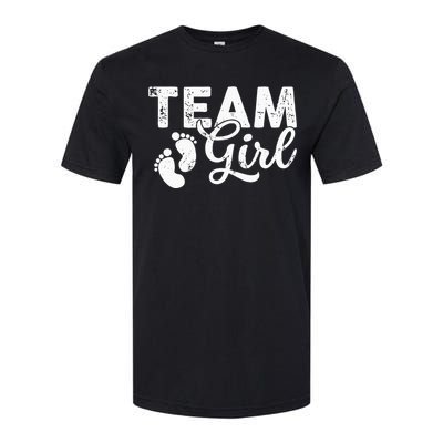 Team Gender Reveal Party Team Pink Baby Announcement Softstyle CVC T-Shirt