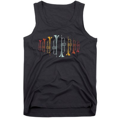 Trumpeter Gift Retro Jazz Music Trumpet Tank Top