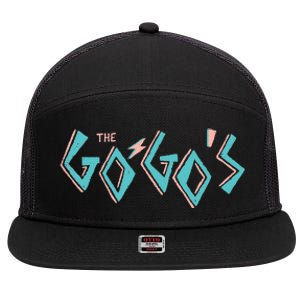 The GogoS Retro Logo 7 Panel Mesh Trucker Snapback Hat