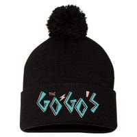 The GogoS Retro Logo Pom Pom 12in Knit Beanie