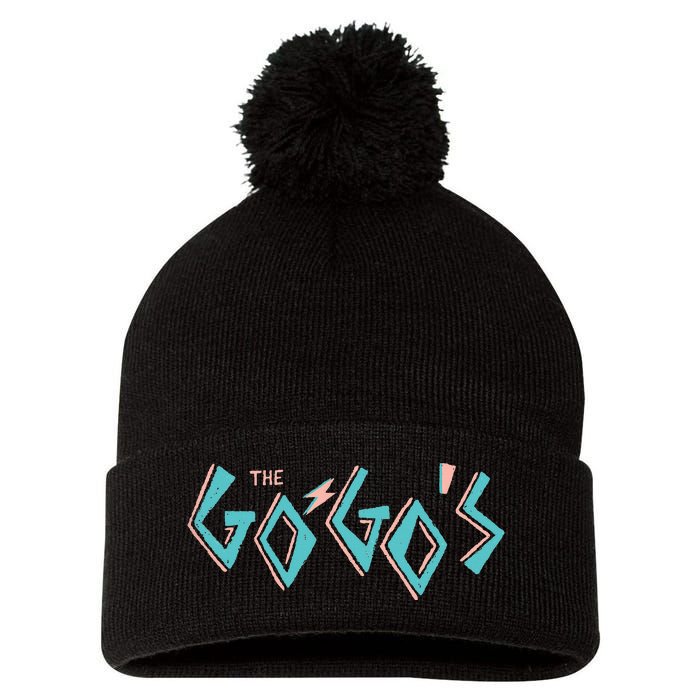 The GogoS Retro Logo Pom Pom 12in Knit Beanie