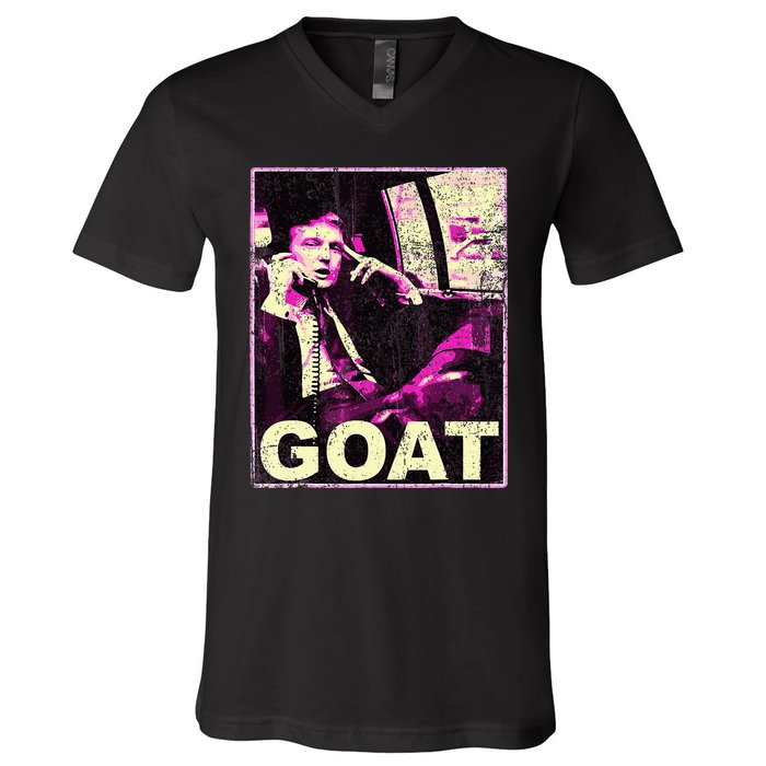 Trump Goat Republican Conservative Gifts Trump 2024 V-Neck T-Shirt