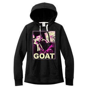 Trump Goat Republican Conservative Gifts Trump 2024 Women's Fleece Hoodie