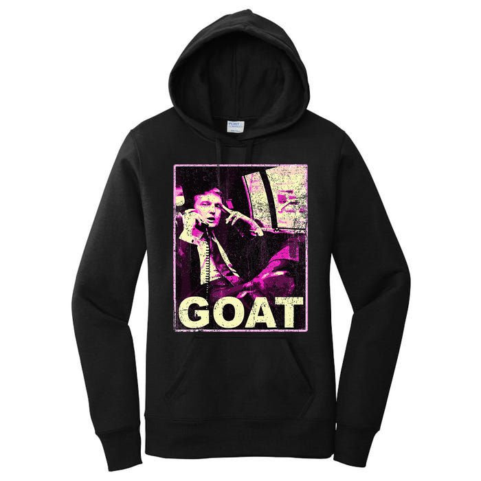 Trump Goat Republican Conservative Gifts Trump 2024 Women's Pullover Hoodie