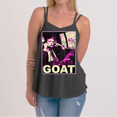 Trump Goat Republican Conservative Gifts Trump 2024 Women's Strappy Tank