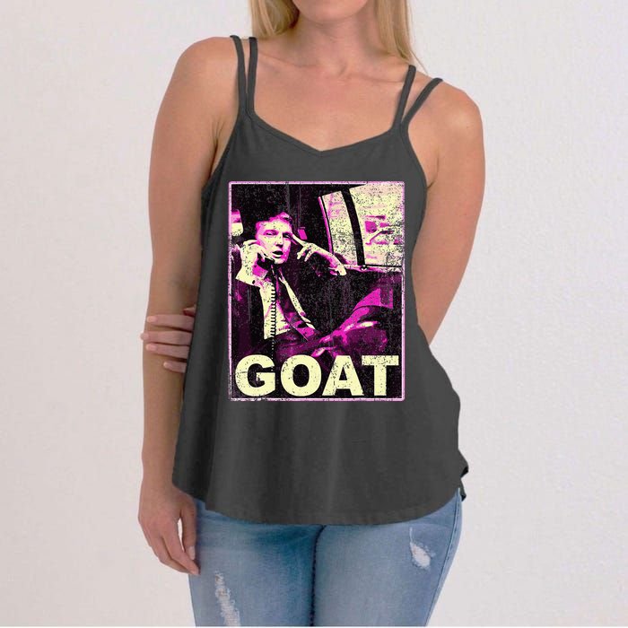 Trump Goat Republican Conservative Gifts Trump 2024 Women's Strappy Tank