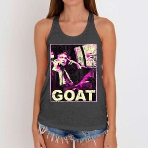 Trump Goat Republican Conservative Gifts Trump 2024 Women's Knotted Racerback Tank