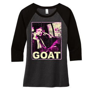 Trump Goat Republican Conservative Gifts Trump 2024 Women's Tri-Blend 3/4-Sleeve Raglan Shirt