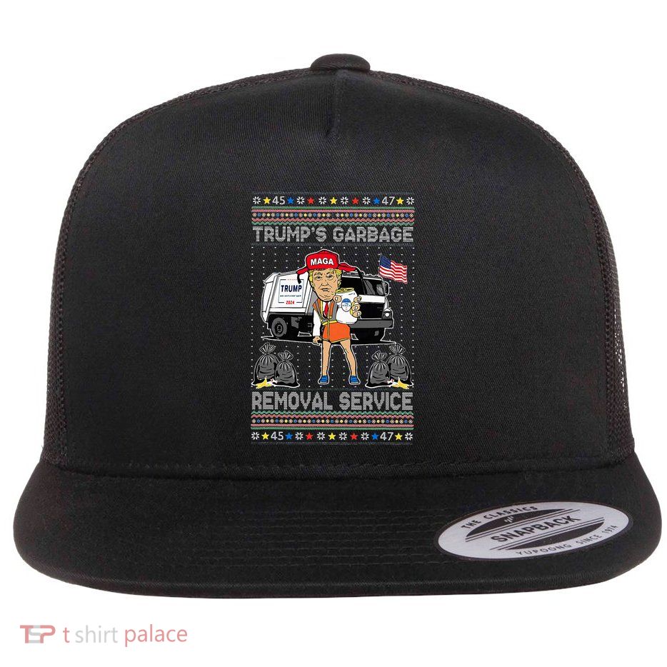 TrumpS Garbage Removal Service Trump President 2025 Flatbill Hat