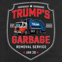 TrumpS Garbage Removal Service Funny Trump President 2025 7 Panel Mesh Trucker Snapback Hat